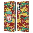 thumbnail image 1 of Head Case Designs Officially Licensed Liverpool Football Club Crest & Liverbird Patterns 1 Digital Camouflage Leather Book Wallet Case Cover Compatible With Samsung Samsung Galaxy S21+ 5G, 1 of 1