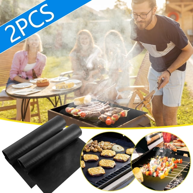 Kcavykas Kitchen, Kitchen Essential, Kitchen Gadgets A Must-have Barbecue Mat for Families Which Can withstand High Temperatures Is Oil and Slip and Is Safe and for More Scenarios 2PSC