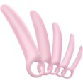 thumbnail image 1 of Juego de herramientas de silicona para masaje Guasha, paquete de 5 unidades, IKJNMLP, color rosa, 1 of 3