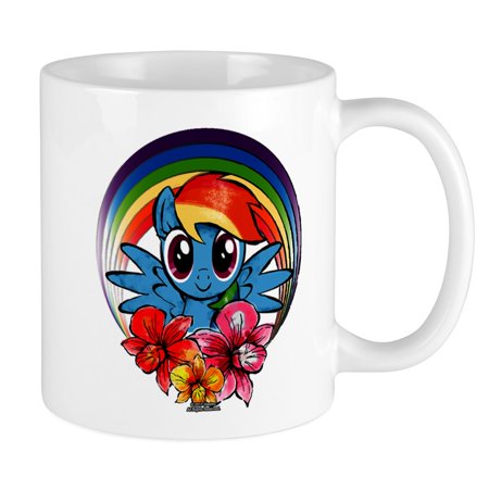 

CafePress - My Little Pony Rainbow Dash Flowers Mugs - Ceramic Coffee Tea Novelty Mug Cup 11 oz