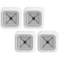 thumbnail image 1 of CTIRCHIU 4Pcs RV Bathroom Accessories Grey ABS Wall Mount Holder Storage Household Users, 1 of 7