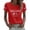Red, variant on Women's British Flag Print Short Sleeve Round Neck T Shirt Casual Comfortable Tee Top For Ladies Fashion Apparel Red XXL