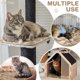 thumbnail image 4 of Paquete de 4 camas autocalentables para gatos de 16 x 20 pulgadas, alfombrilla térmica cálida para mascotas, almohadilla lavable para jaula de perro, calor corporal, manta antideslizante para, 4 of 6