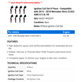 thumbnail image 2 of Ignition Coil Set 8 Piece - Compatible with 2014 - 2018 Mercedes-Benz CLS63 AMG S 5.5L V8 2015 2016 2017, 2 of 2