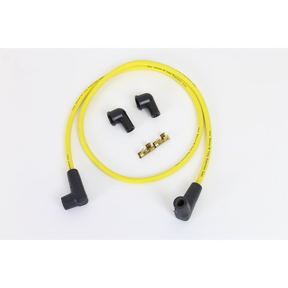 Yellow Suppression Core 7mm Spark Plug Wire Kit,for Harley Davidson,by