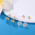 thumbnail image 2 of Pendientes de plata de ley 925 con cierre de oro de 14 quilates, 6 unidades, 2 of 9
