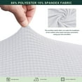 thumbnail image 3 of CHUN YI Housse de Coussin 1 Pce Spandex Extensible Texturé Boîte à Carreaux Housse de Siège, 3 of 6