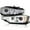 Chrome Housing Clear Lens, variant on Spec-D Tuning Black Smoke LED U-Halo HID Type Projector Headlights w/ LED Strip Compatible with 2012-2015 BMW F30 3-Series Sedan, Left + Right Pair Headlamps Assembly