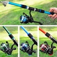 thumbnail image 2 of 1.8m Fishing Pole Set Full Kits With Telescopic Fishing Rod And Spinning Reel , Fishing Rod and Reel Combo Full Kit ,Red, 2 of 9