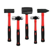Yiyitools 5-Piece Multi-Function Hammer Set with Fiberglass Handles