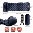 thumbnail image 5 of Matelas Gonflable Ultraléger pour Camping avec Pompe Intégrée Noir, 5 of 5