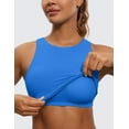 thumbnail image 3 of CRZ YOGA Butterluxe Racerback Longline Sports Bras for Women Padded Crop Workout Tank Top, 3 of 4