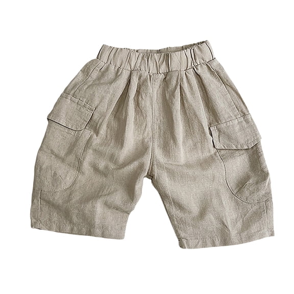 Generic Kids Summer Cotton Linen Pants Toddler Boys Girls Cargo Trousers Baggy Wide Leg Pull On Harem Pants Soft Gauze Muslin Bottoms