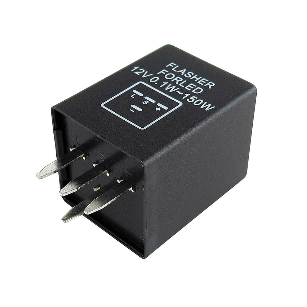 4Pin Electronic LED Flasher Relay Fix for LED Turn Signal Bulbs Hyper Flash 12V