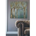 thumbnail image 2 of Epic Graffiti 'Golden Day Turquoise' by Kathrine Lovell, Canvas Wall Art, 37"x37", 2 of 2