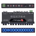 thumbnail image 4 of EQX764 7 Band Equalizer, Pre-Amp Car Audio Graphic Equalizer with 4 Inputs (RCA & High) 6 Outputs, 10v Line Driver to Avoid Noise and Dedicated Sub Controls (Level & Frequency), 4 of 6
