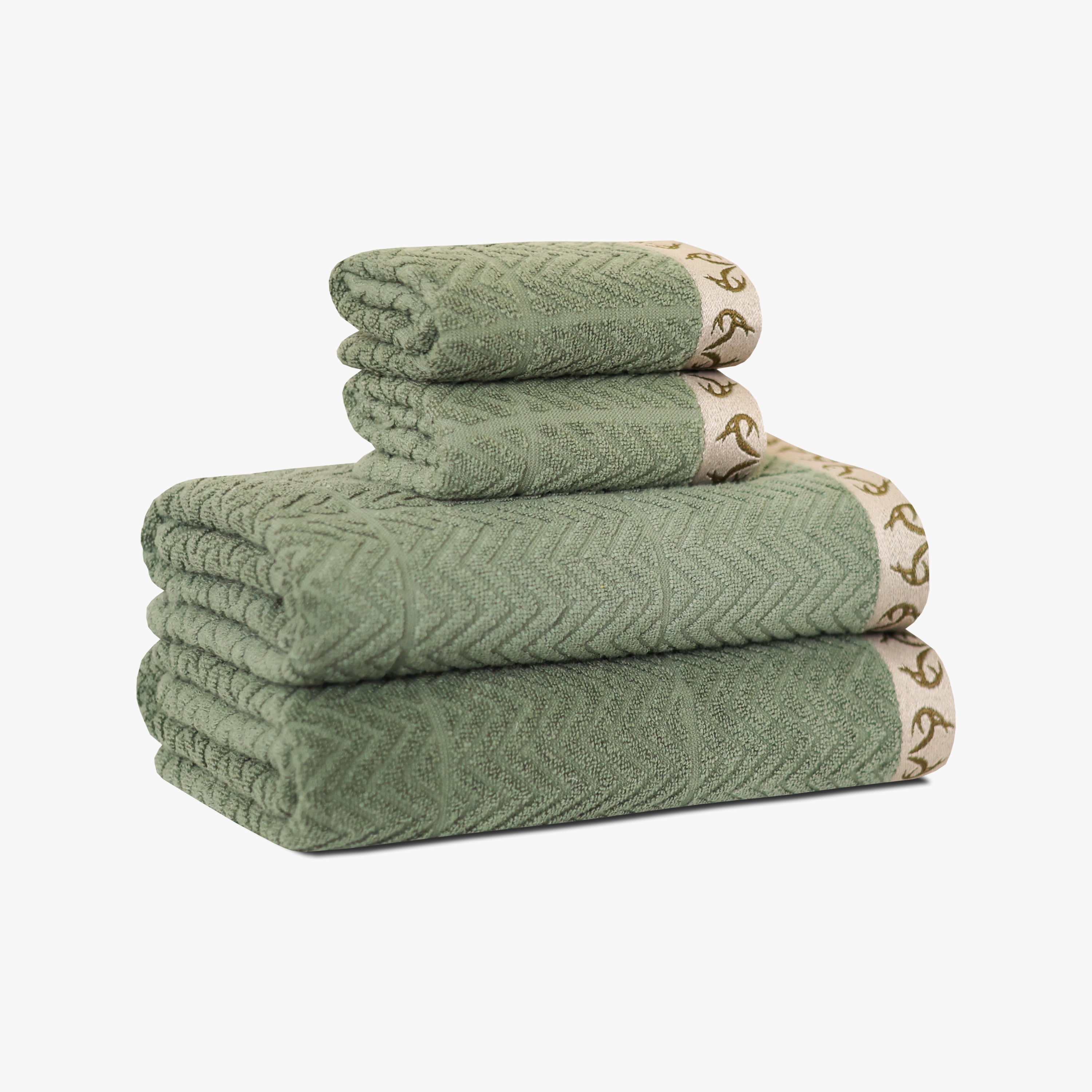 Amazon.com: Decorative Hand Towel Set - Combed Cotton 4 Pack
