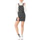 thumbnail image 2 of Vestido casual con tirantes ajustables de estampado a cuadros para mujer Inspire Chic S Amarillo, 2 of 6
