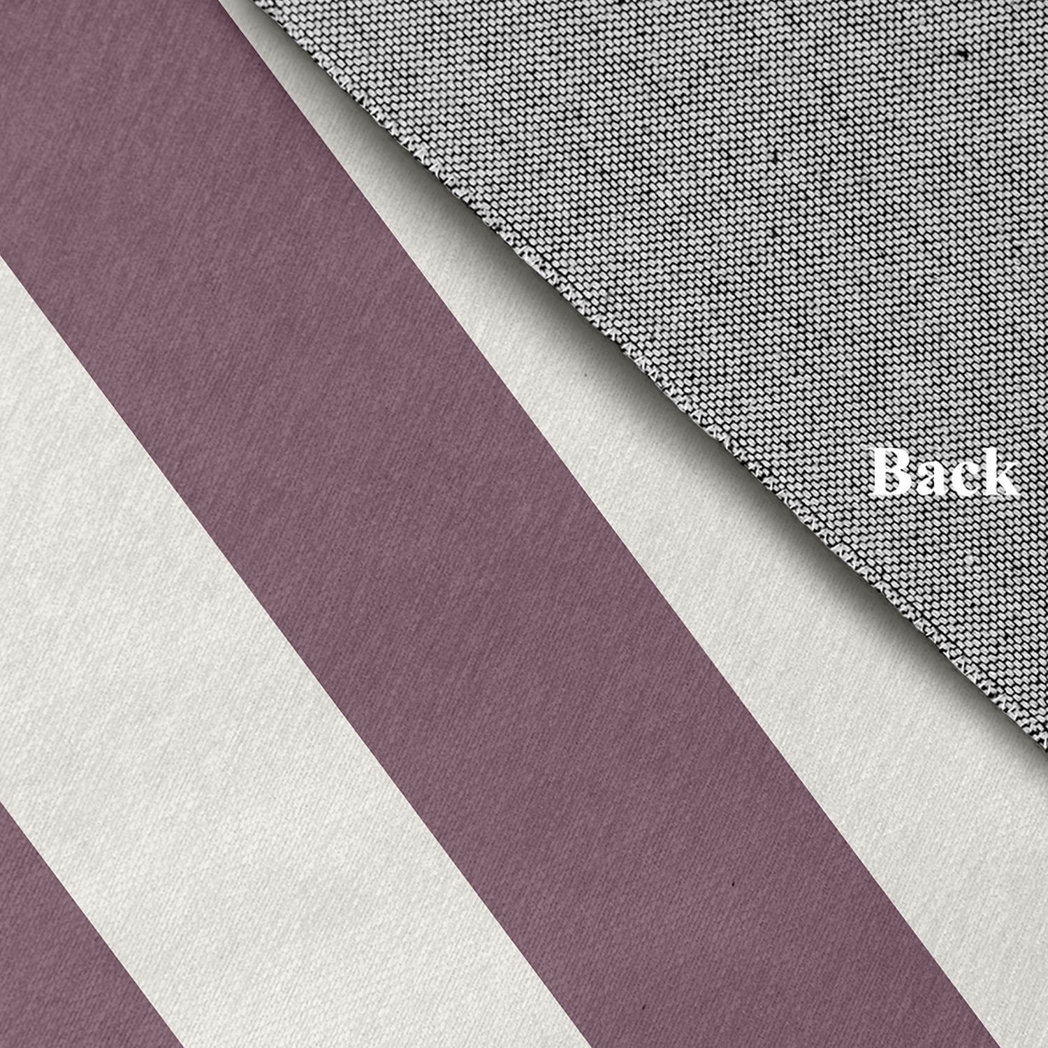 Simply Daisy 2' x 3' Graduated Stripe Chenille Rug, Dusty Purple