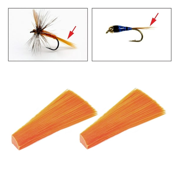 Fly Tying Materials Fishing Supplies Fly Fishing for DIY Fishing Flies  Orange 