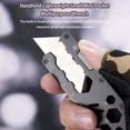 thumbnail image 4 of Toystoory EDC Camping Multiherramienta Mini Pocket Chopper Abrebotellas Multiusos Papelería Hoja de acero inoxidable Supervivencia Plata Type2 NO2, 4 of 6