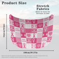 thumbnail image 7 of Uorisanigo Hood Cover All-Season Protection Fabric Cover Fight Breast Cancer Print Car Hood Covers Protection Stretch Polyester Fabric Automotive Accessories Suitable for Cars, 7 of 7