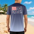 thumbnail image 2 of FINALGANG Mens Casual Print Gradient T Shirt Short Sleeve Crewneck Quick Dry Performance Athletic Tee For Beach Summer Fishing Grey XXXL, 2 of 3