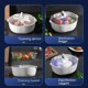 thumbnail image 2 of Lavadora de frutas y verduras,Unidad de lavado ultrasónico de frutas,Purificador de ingredientes de cesta de lavado eléctrico de doble drenaje para cocina, 2 of 5
