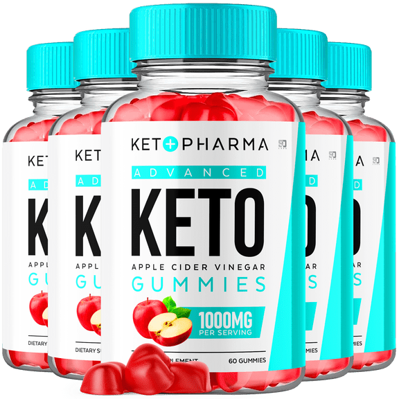 Keto Pharma Advanced Keto Apple Cider Vinegar Gummies 1000MG 5 Pack