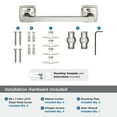 thumbnail image 3 of Amerock Stature Polished Nickel 8 inch (203mm) Towel Bar, 3 of 6