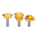 thumbnail image 1 of 3Pcs Rail and Stile Router Bit Hardened Steel 1/2in Straight Shank for Hand-Made Drawer, 1 of 5