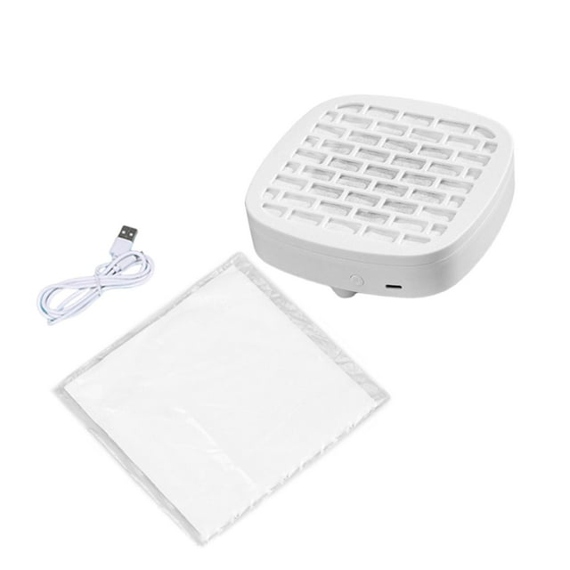 Aspirador de polvo para uñas, potente y compacto para principiantes. Máquina de succión de polvo para manicura. Blanco