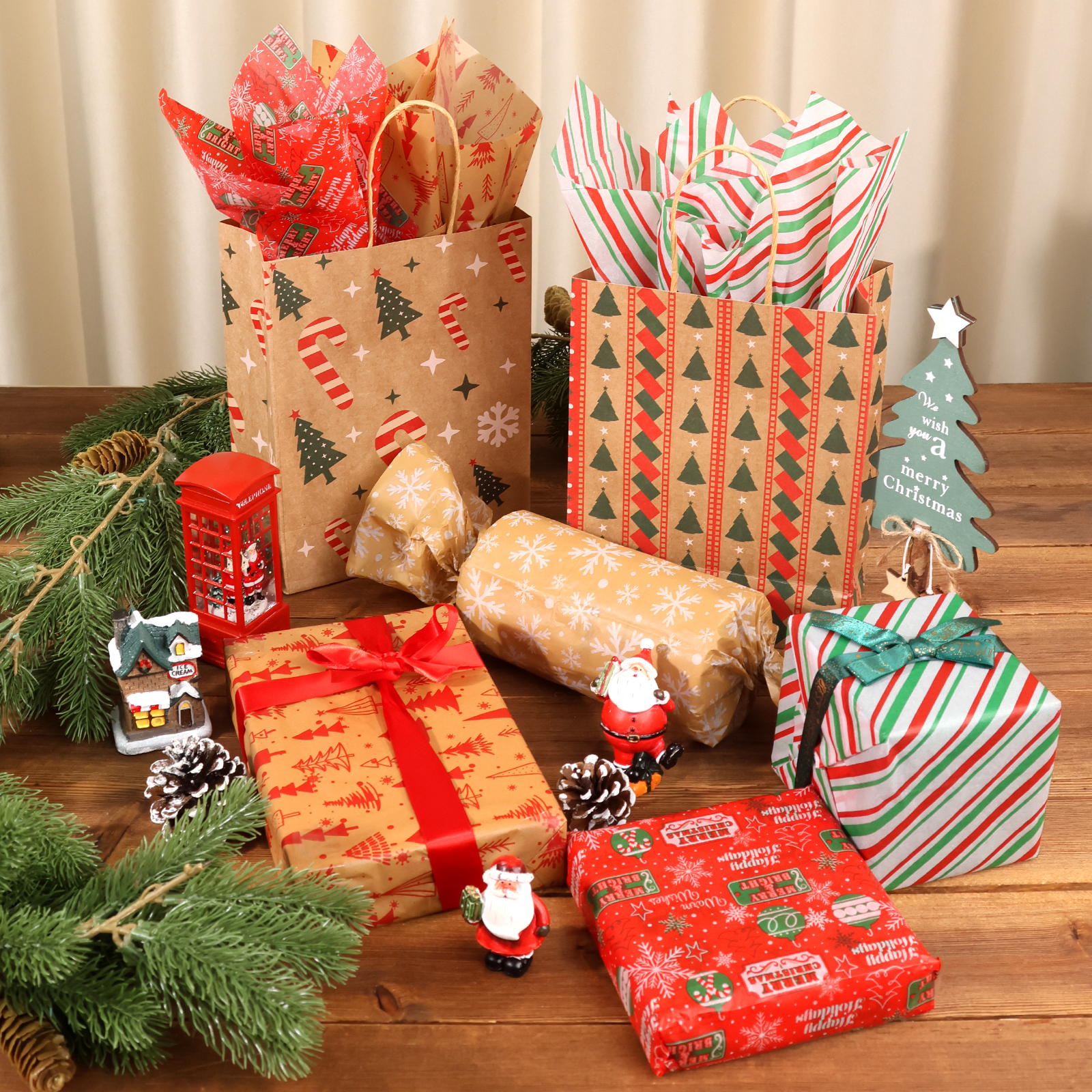 Ayieyill 70-Sheet Christmas Tissue Paper Assortment photo 6