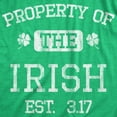 thumbnail image 2 of Womens Property of The Green T Shirt Funny St Patricks Day Cool Saint Paddy Tee Outfit Graphic Womens Graphic Tees, 2 of 9