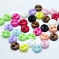 thumbnail image 5 of Set of 300 Pieces 4mm 2 Holes Round Mini Buttons Doll DIY Clothing Black, 5 of 6