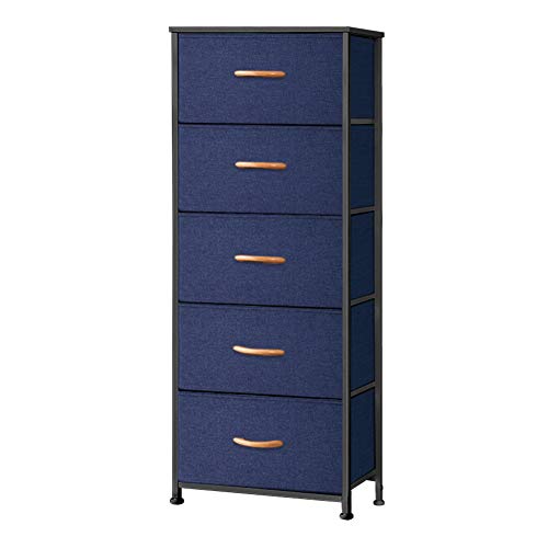 Pellebant 5 Drawers Vertical Storage Tower Fabric Dresser, Sturdy