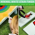 thumbnail image 5 of GoSports Regulation Size Wooden Cornhole Set with White Finish - Includes Carrying Case, 5 of 6