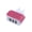 Hot Pink, variant on Compact EU Plug 3.1A USB Wall Charger, 3-Port AC Power Adapter for Home and Travel Use(Orange)