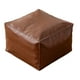 thumbnail image 3 of Leather Storage Ottoman Footstool | Large Capacity Folding Organizer | Dedicated Home Seating & Shoe Changing | 17.7x15.7in | Gray/Brown | Clothes, Toys, Tools Storage | Lightweight | 1pc, 3 of 6