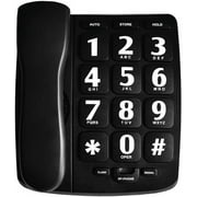Big Button Phone for Elderly, P-02 Amplified Corded Phone for and Visually Impaired Telephone