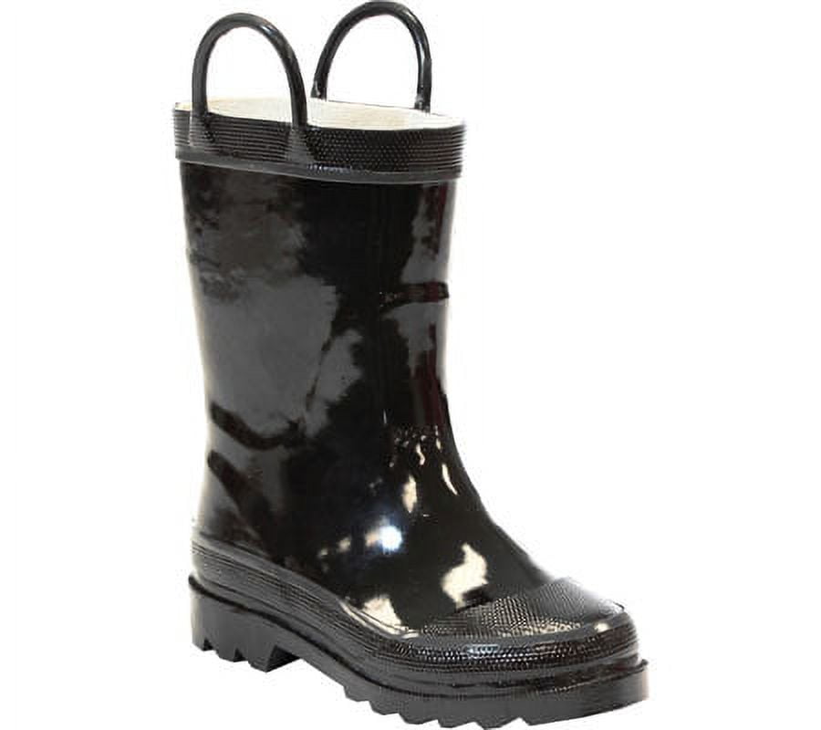 Western Chief Unisex Kids Waterproof Rain Boot, Black, 7