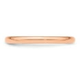 thumbnail image 4 of 14k Rose Gold 2mm Half-Round Wedding Band Size 6 RHR020, 4 of 4