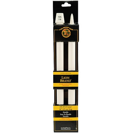 Lion Brand 10" Scarf Knitting Needles, Size 19