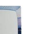 thumbnail image 2 of Ambesonne Landscape Fitted Sheet, Sunset in NYC Photo, Twin Size, Blue, 2 of 2