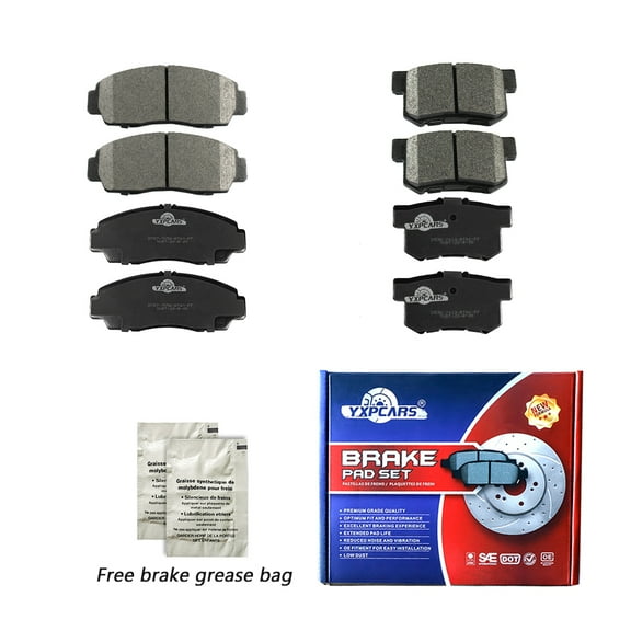 Front & Rear Ceramic Brake Pads Kit For 1999-2008 Acura TL 2001-2003 Acura CL