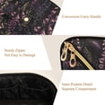 thumbnail image 5 of FORMRS Makeup Bag Travel Cosmetic Organizer for Women Fold Flat Zipper Pouch with Handle, Dark Gothic Floral, 5 of 8