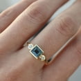 thumbnail image 4 of Womens Fashion Personalized Gemstone Alloy Ring Set, Electroplated Imitation Gold, 3-Piece Set, 4 of 6