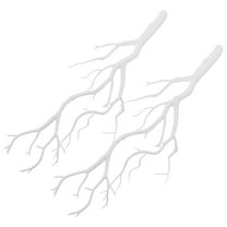 White Decorative Tree Branches for Vases Perfect for Party Decoration Bright Color Vivid Appearance 2pcs