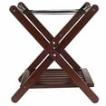 thumbnail image 4 of Winsome Reese Luggage Rack with Shelf, Cappuccino Finish, 4 of 5