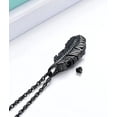 thumbnail image 5 of Feather Wing Urn Necklace Cremation Necklace for Ashes Cremation Jewelry for Women Men Memorial Ashes Keepsake Pendant, 5 of 6